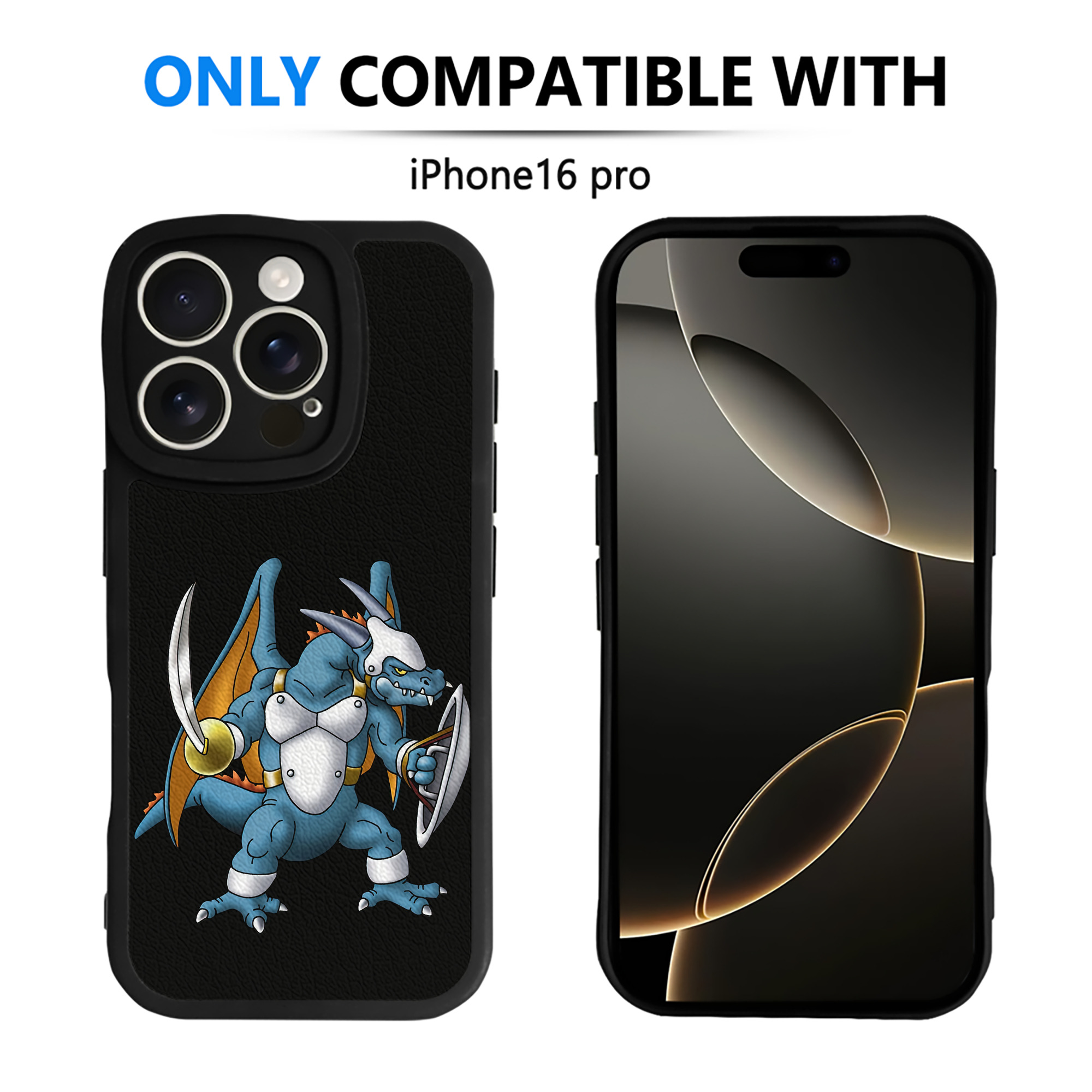 （画像用） ドラゴンクエスト Doragon Kuesuto Dragon Quest 【iPhone 16シリーズ対応】シリコンスマホケース（レザー調） 材質：シリコン